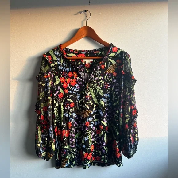 Anthropologie Maeve Floral Top - Picture 4 of 12